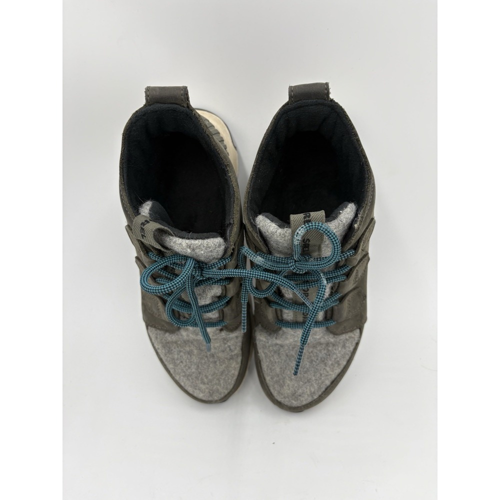 SOREL Women's Size 7.5 Kinetic Impact Caribou Plus Waterproof Boot Green Aloe - Picture 10 of 10